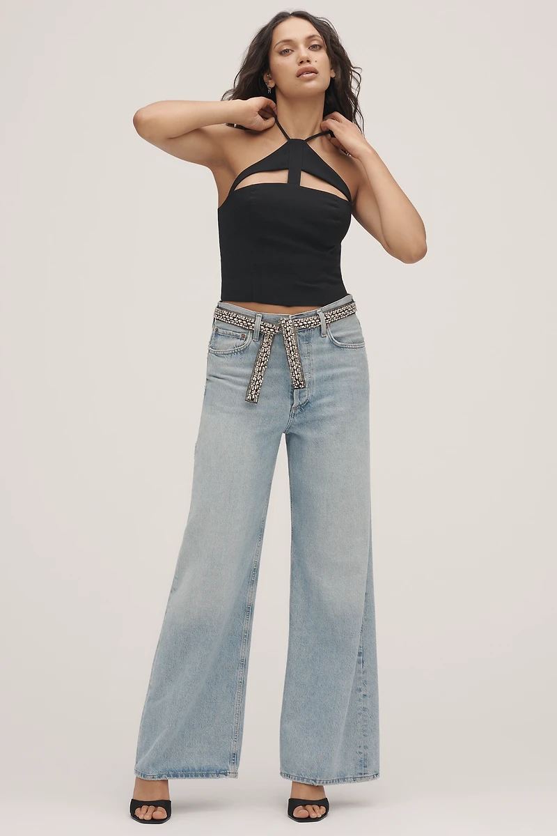 By Anthropologie Cutout Halter Top