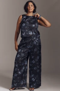 By Anthropologie Sleeveless Jacquard Blouse