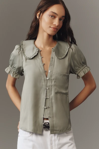 The Keira Silky Blouse by Pilcro