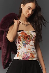 Maeve Jacquard Peekaboo Tank Top