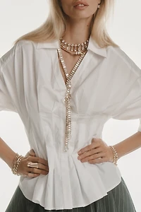 By Anthropologie Waisted Buttondown Shirt