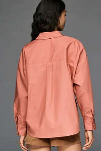 By Anthropologie Waisted Buttondown Shirt