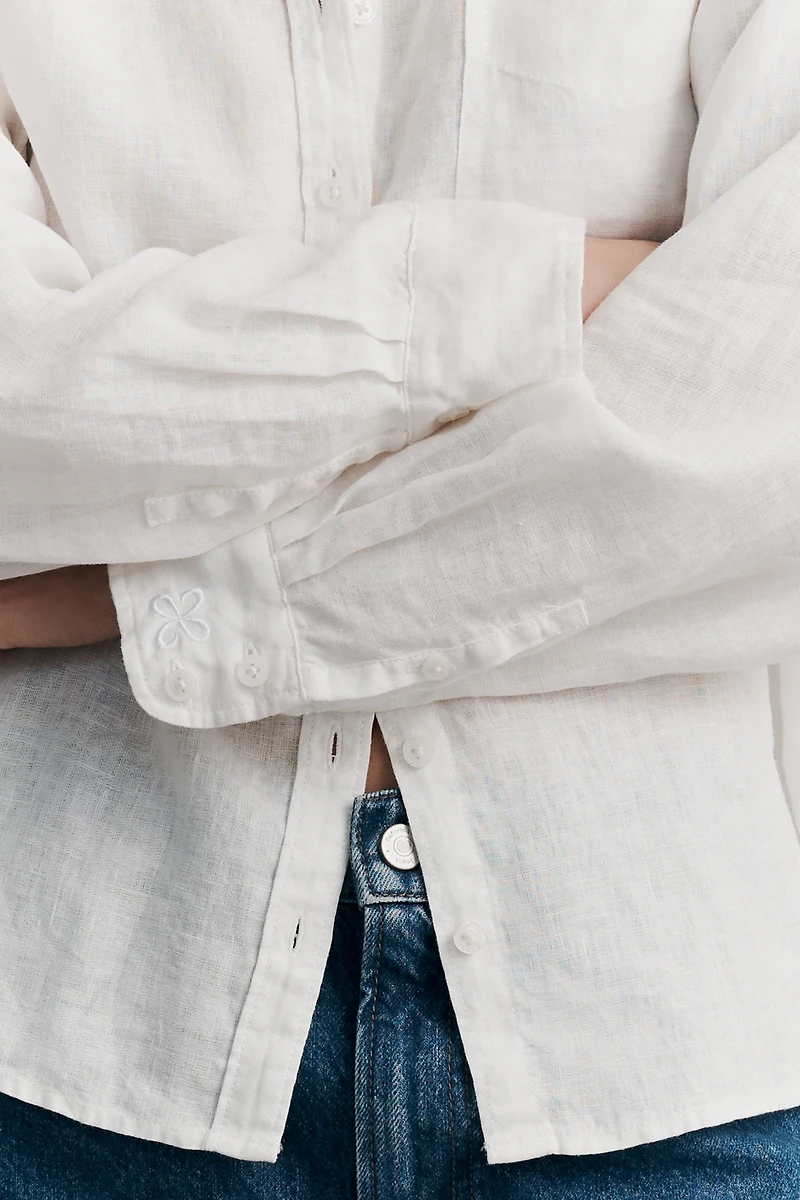 Shrunken Bennet 100% European Linen Buttondown Shirt