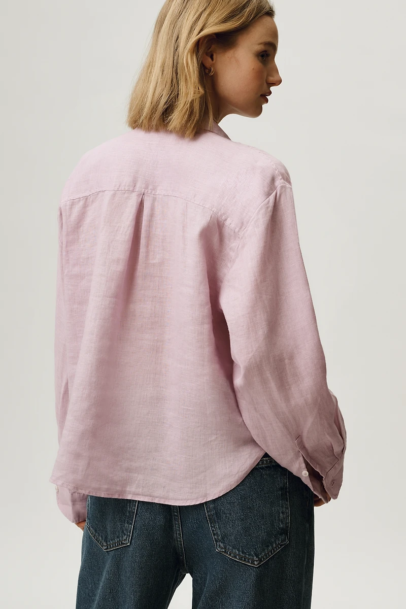 Shrunken Bennet 100% European Linen Buttondown Shirt