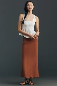 Pilcro Sleeveless Reworked Peplum Top