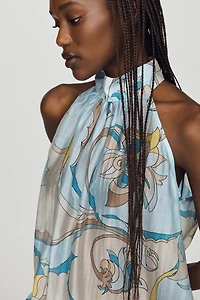 Maeve High-Neck Sheer Top