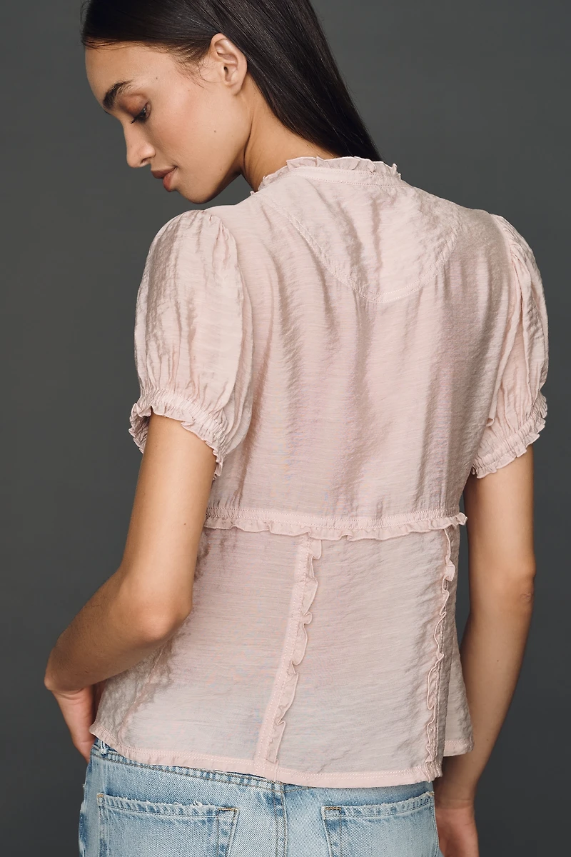 Pilcro Ruffle Blouse