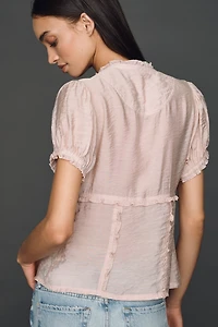 Pilcro Ruffle Blouse