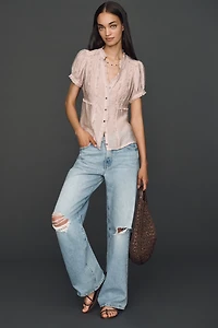 Pilcro Ruffle Blouse