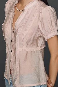 Pilcro Ruffle Blouse