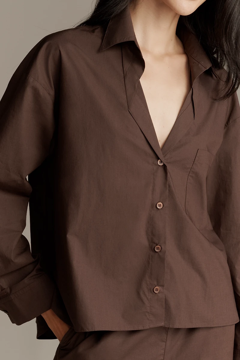 Maeve Long-Sleeve Buttondown Shirt