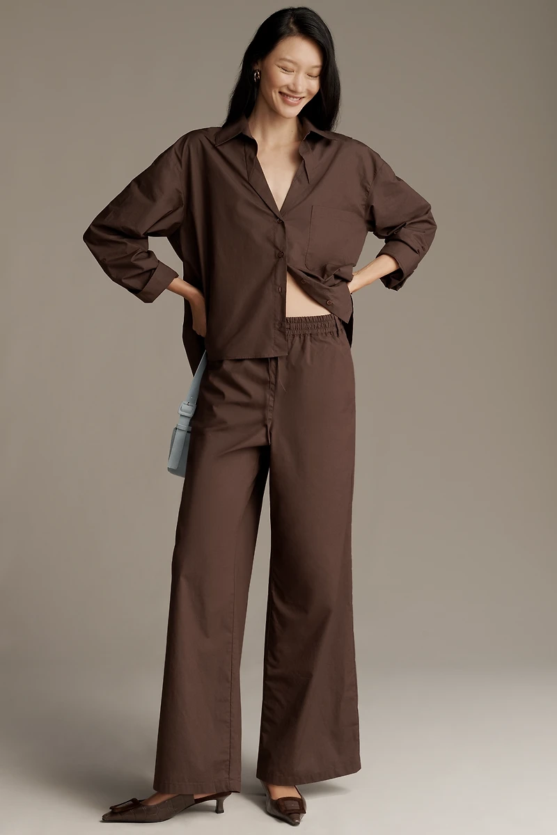 Maeve Long-Sleeve Buttondown Shirt