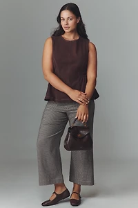 Maeve Crew-Neck Peplum Tank Top