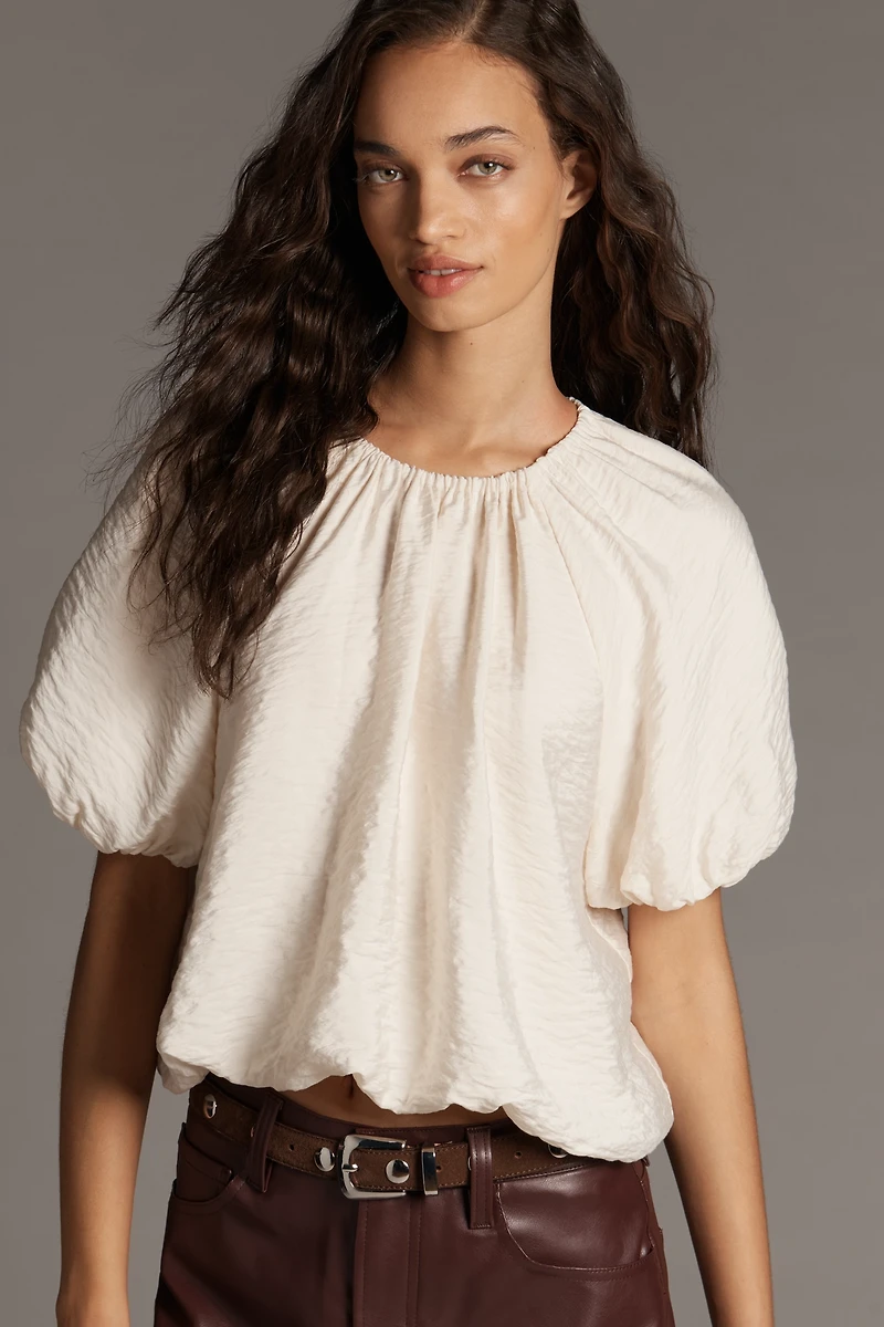 By Anthropologie Off-The-Shoulder Bubble Top