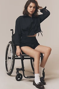 By Anthropologie Pleated Crop Blouse