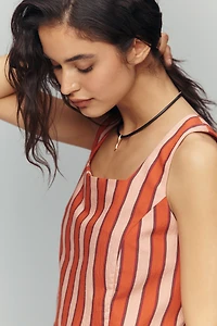 Maeve Sleeveless Square-Neck Top
