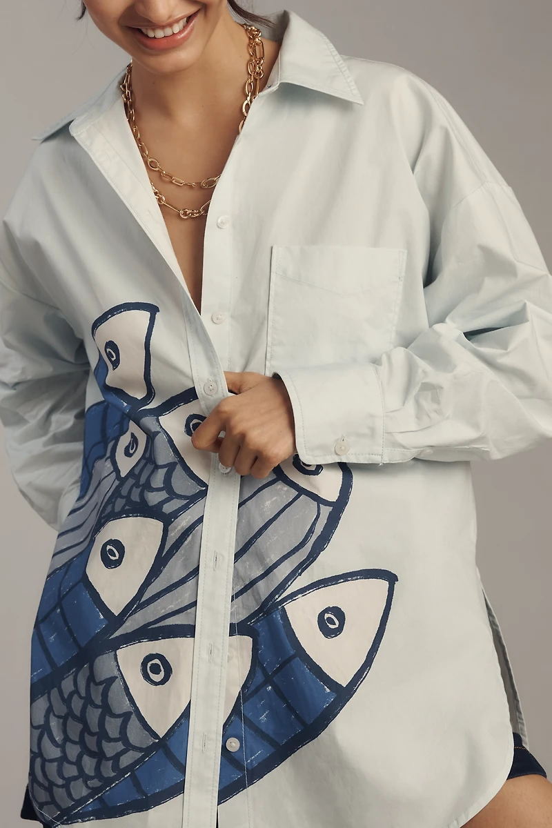 The Bennet Buttondown Shirt by Maeve: Novelty Edition