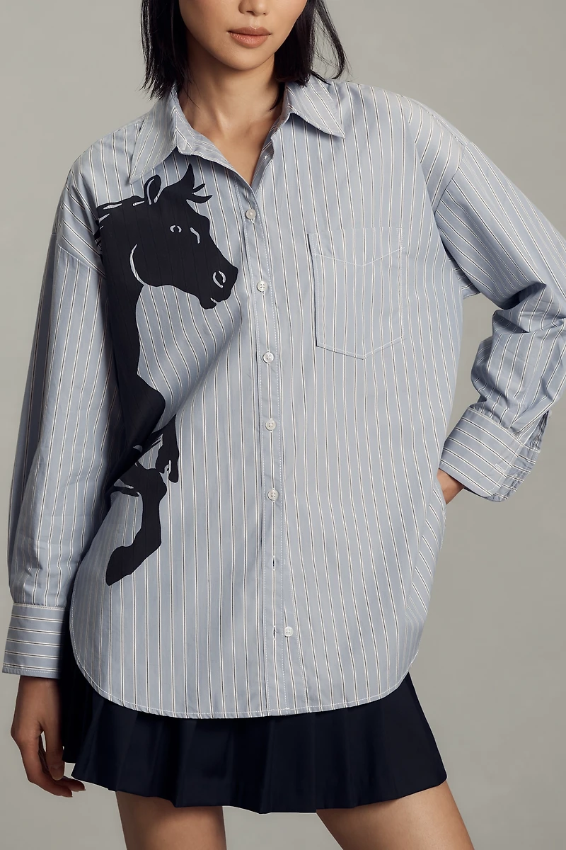 The Bennet Buttondown Shirt by Maeve: Novelty Edition