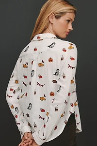 Pilcro Embroidered Icon Buttondown Shirt