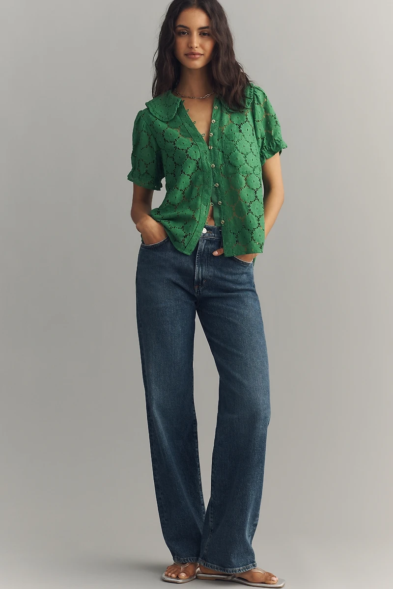 The Keira Lace Blouse by Pilcro