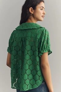 The Keira Lace Blouse by Pilcro
