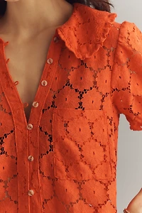 Pilcro Keira Lace Blouse