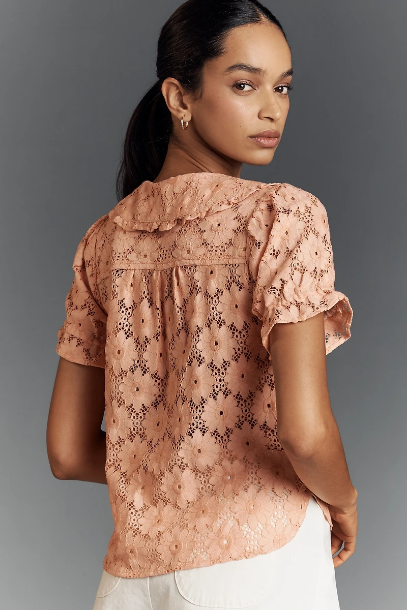 The Keira Lace Blouse by Pilcro