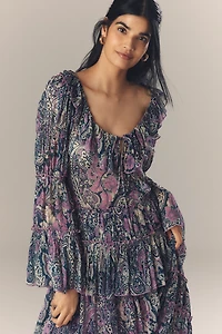 By Anthropologie Long-Sleeve Ruffled Blouse