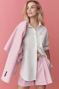 Maeve Monogram Buttondown Shirt