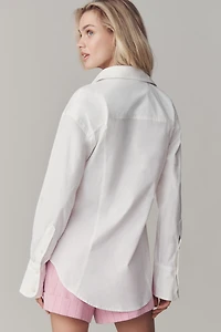 Maeve Monogram Buttondown Shirt