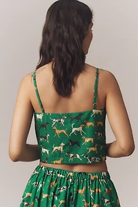 Maeve Straight-Neck Crop Tank
