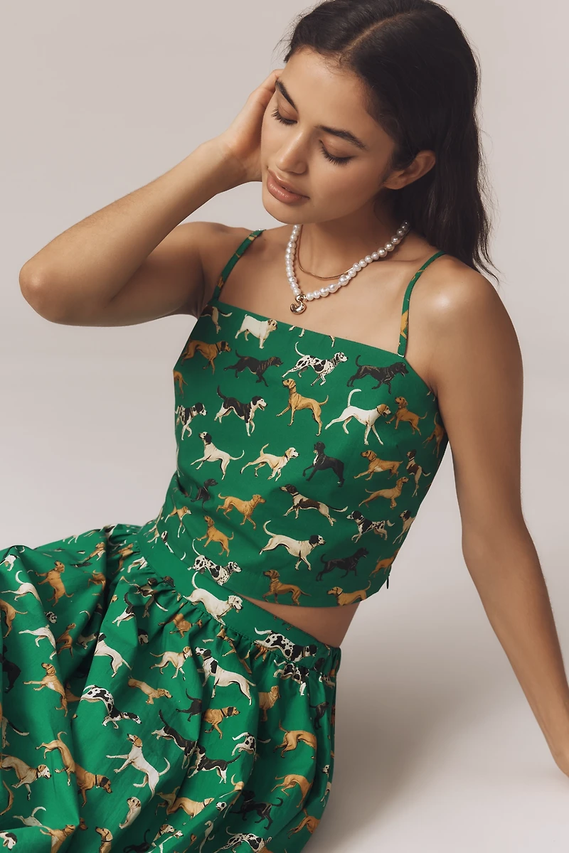 Maeve Straight-Neck Crop Tank