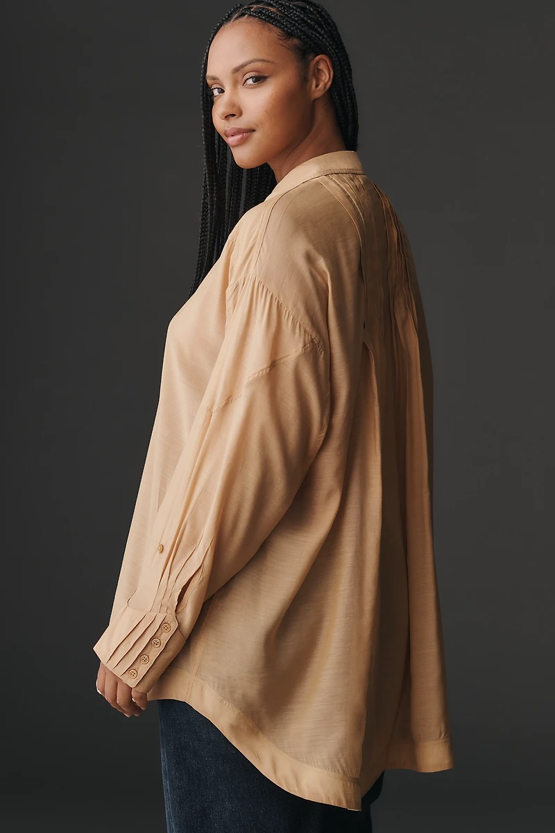 By Anthropologie Sheer Buttondown Shirt