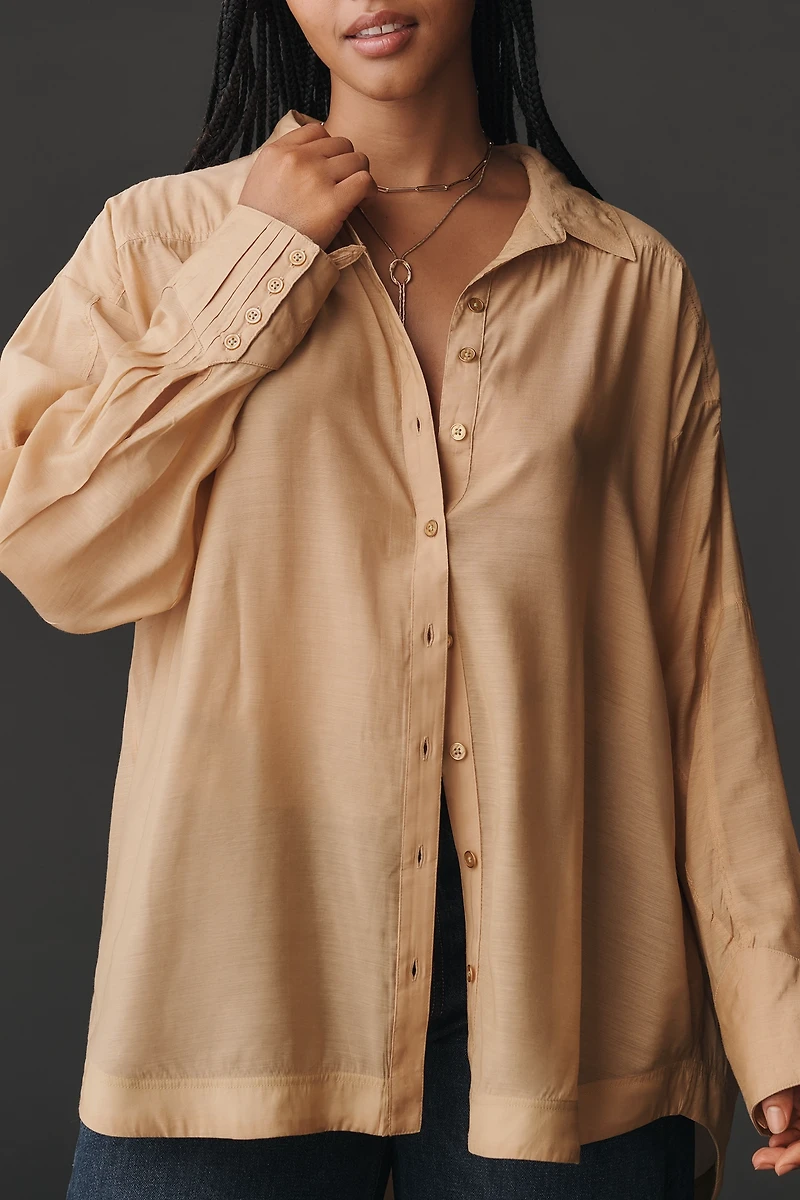 By Anthropologie Sheer Buttondown Shirt