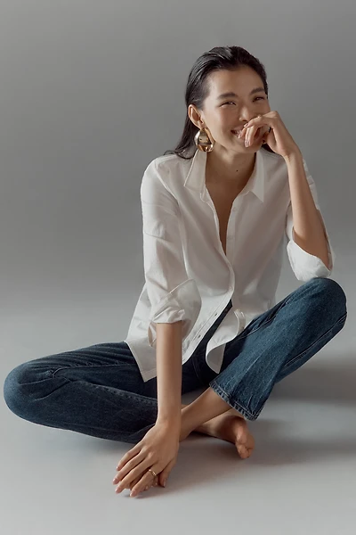 Maeve Slim Buttondown Shirt