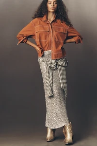 Pilcro Long-Sleeve Top-Stitch Buttondown Shirt