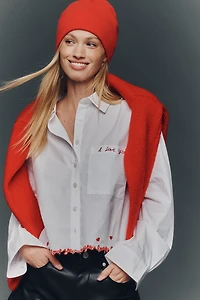 Maeve Cropped Buttondown Shirt