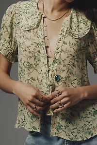 The Keira Sheer Blouse by Pilcro