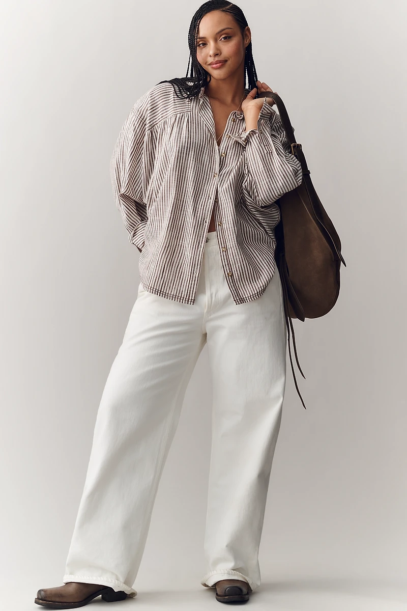 Pilcro Issy Batwing Buttondown Shirt