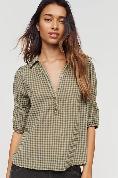 Pilcro Tallulah Puff Sleeve Blouse