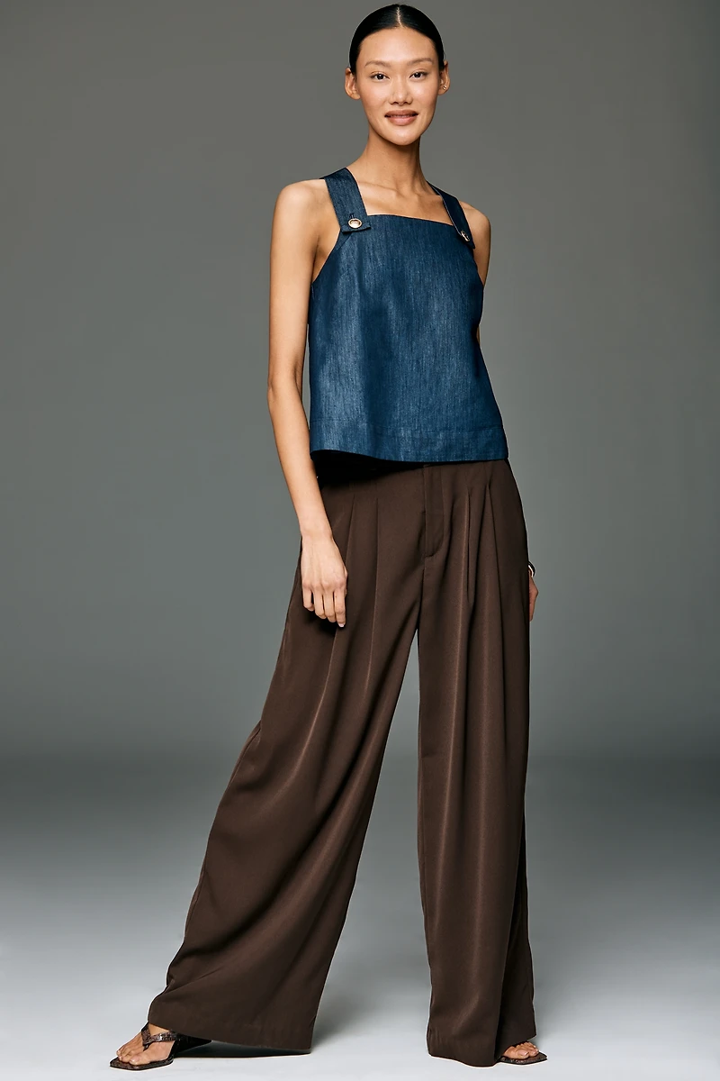 Maeve Cross-Back Apron Shirt