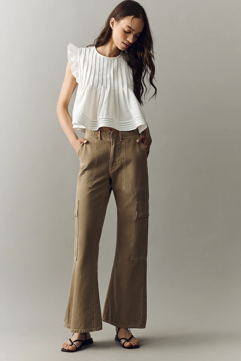Pilcro Jade Cotton Linen Blouse