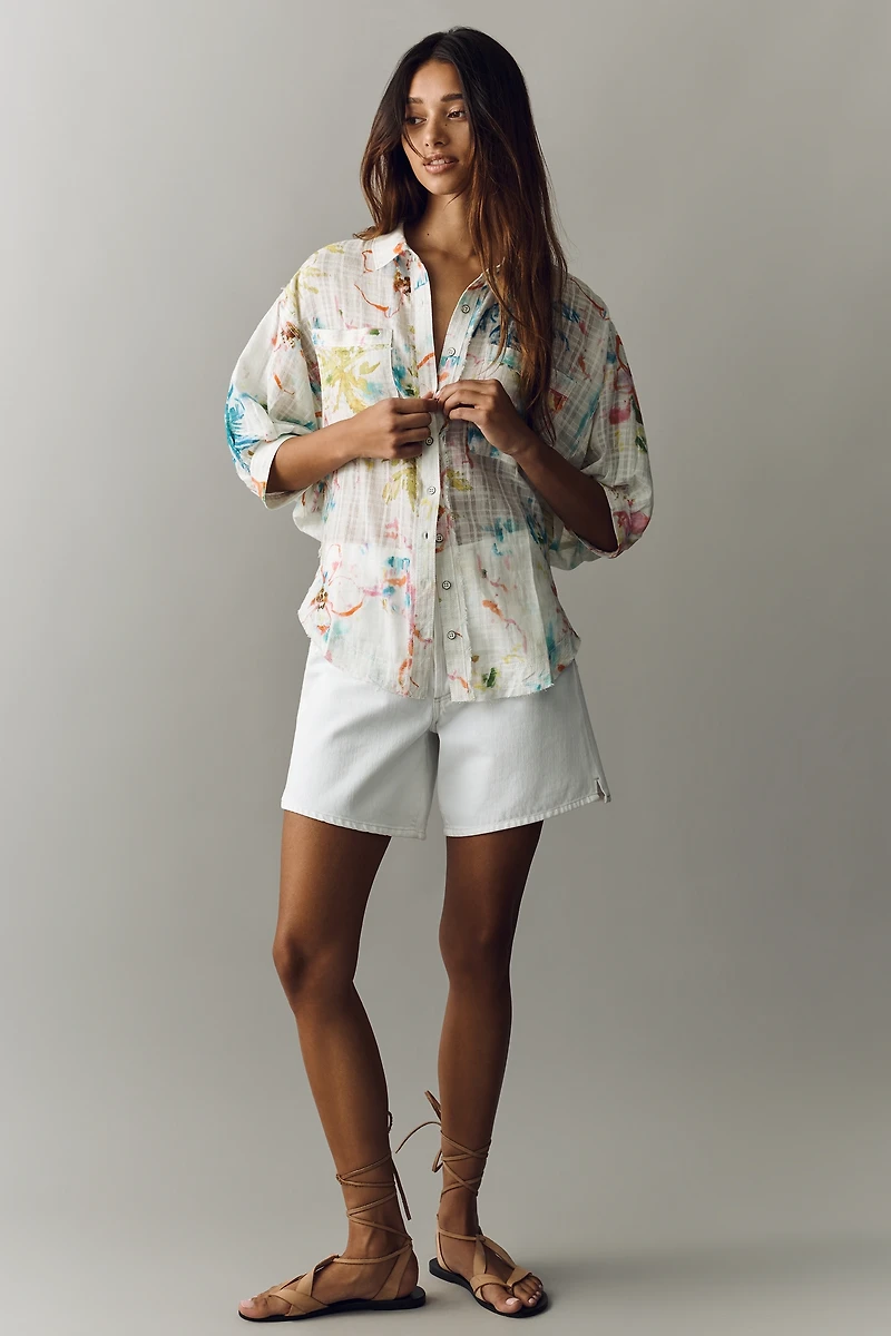 Pilcro 100% Cotton Summer Buttondown Shirt