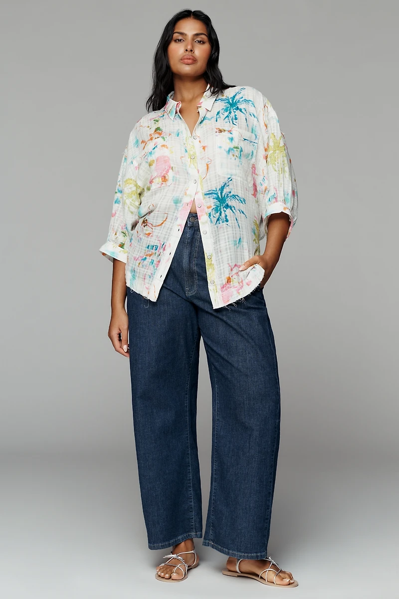 Pilcro 100% Cotton Summer Buttondown Shirt