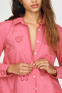 Kate Classic Eyelet Buttondown Shirt by Maeve