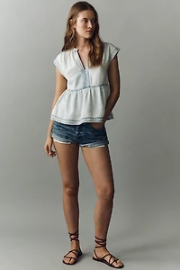 100% Cotton Denim Muscle Shirt