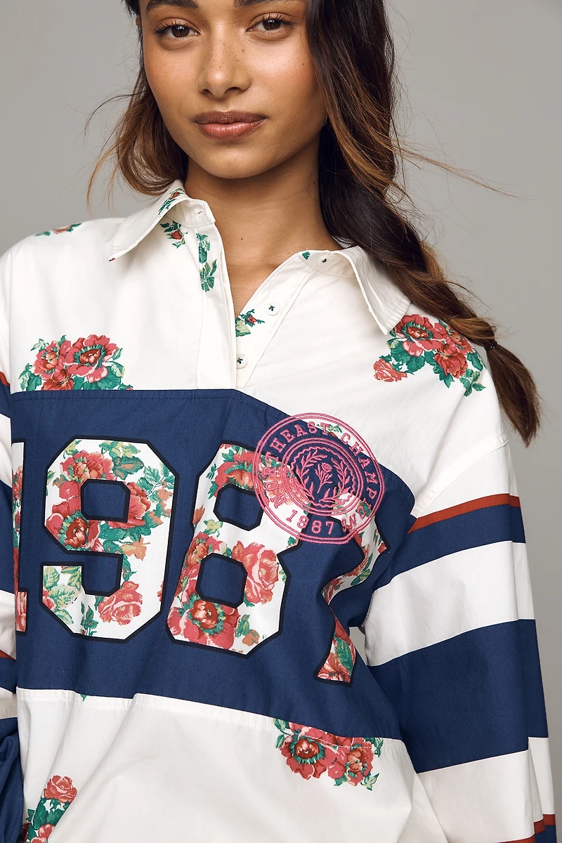 Maeve Cotton Collared Rugby Shirt