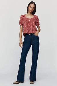 Pilcro Smocked Swing Blouse