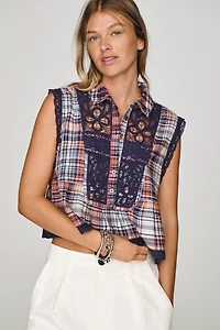 Pilcro Lace Swing Blouse