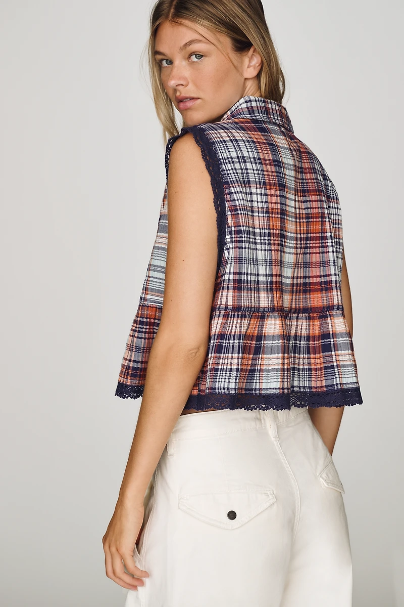 Pilcro Lace Swing Blouse